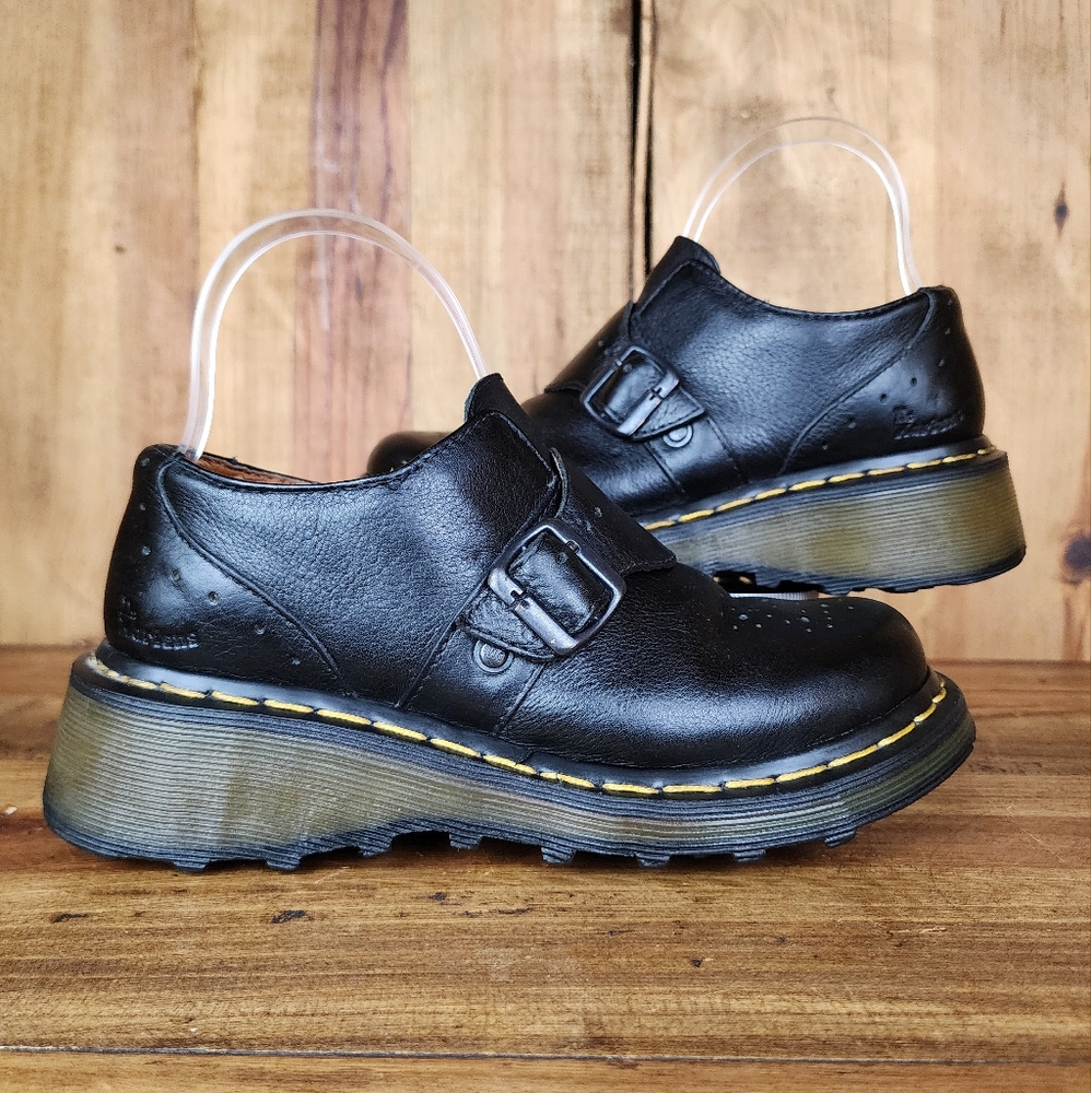 Dr. Martens 3B62 Vintage Wedge Monk Shoe - Picture 3 of 12